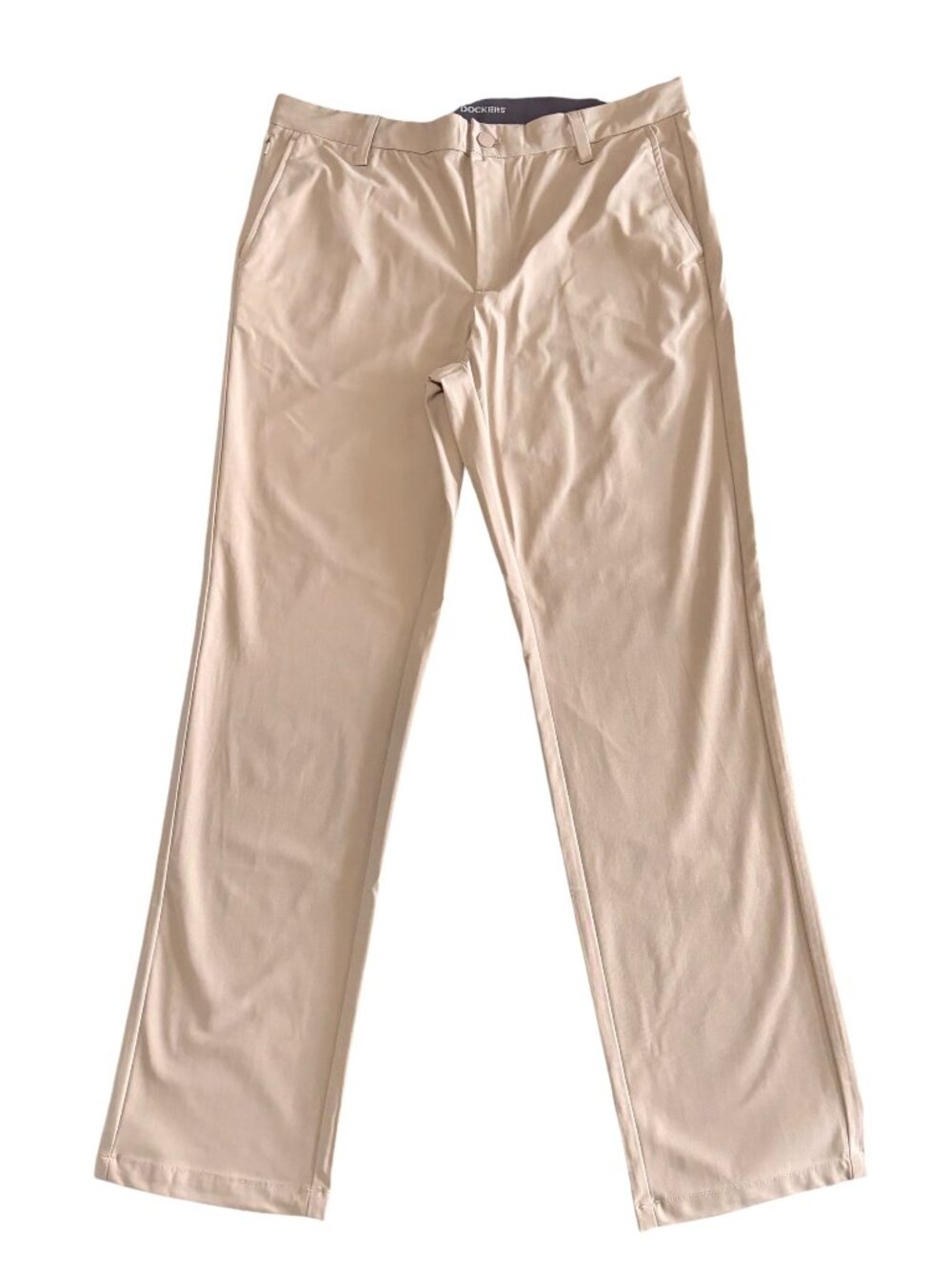 Dockers Slim Fit Tech Chino Pants Khaki Stretch Performance Mens Size 34x32